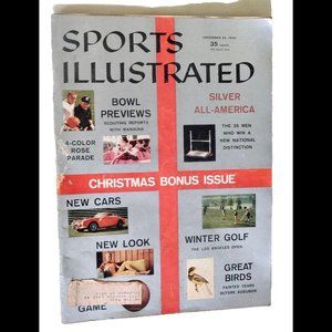 VINTAGE 12/24/1956~ SPORTS ILLUSTRATED MAGAZINE~CHRISTMAS BONUS ISSUE